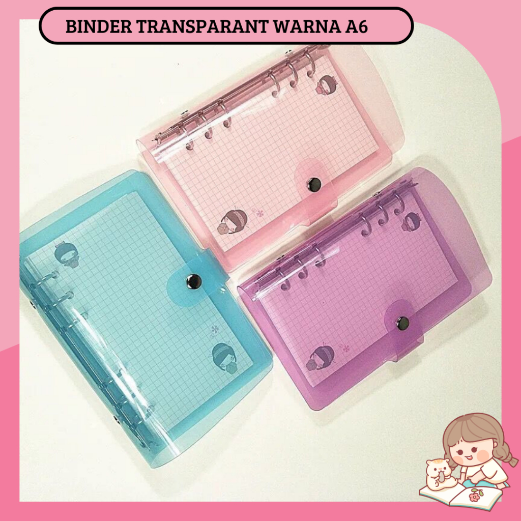 

BINDER A6 WARNA SOFT TRANSPARANT BINDER BUDGETING BINDER JURNAL BINDER KEUANGAN