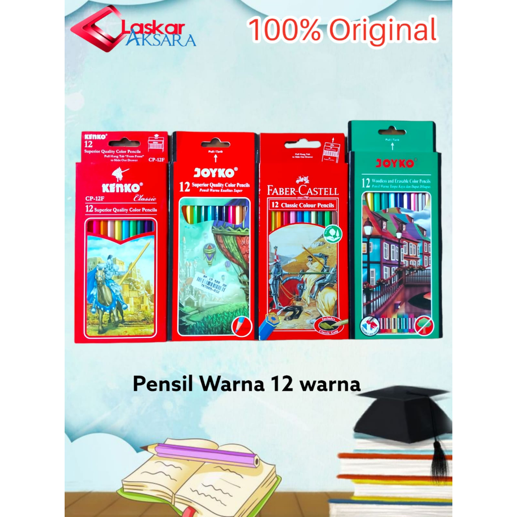 

Back To School Pensil Warna 12 Warna