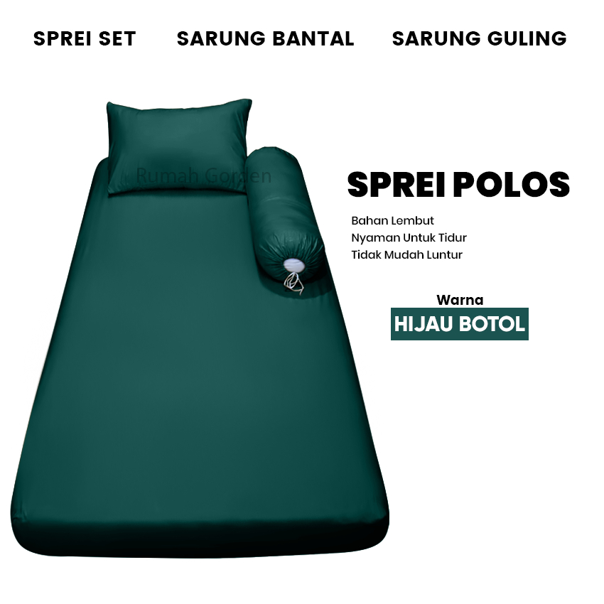 Sprei 100x200 Sprei Polos Single - Sudut Karet