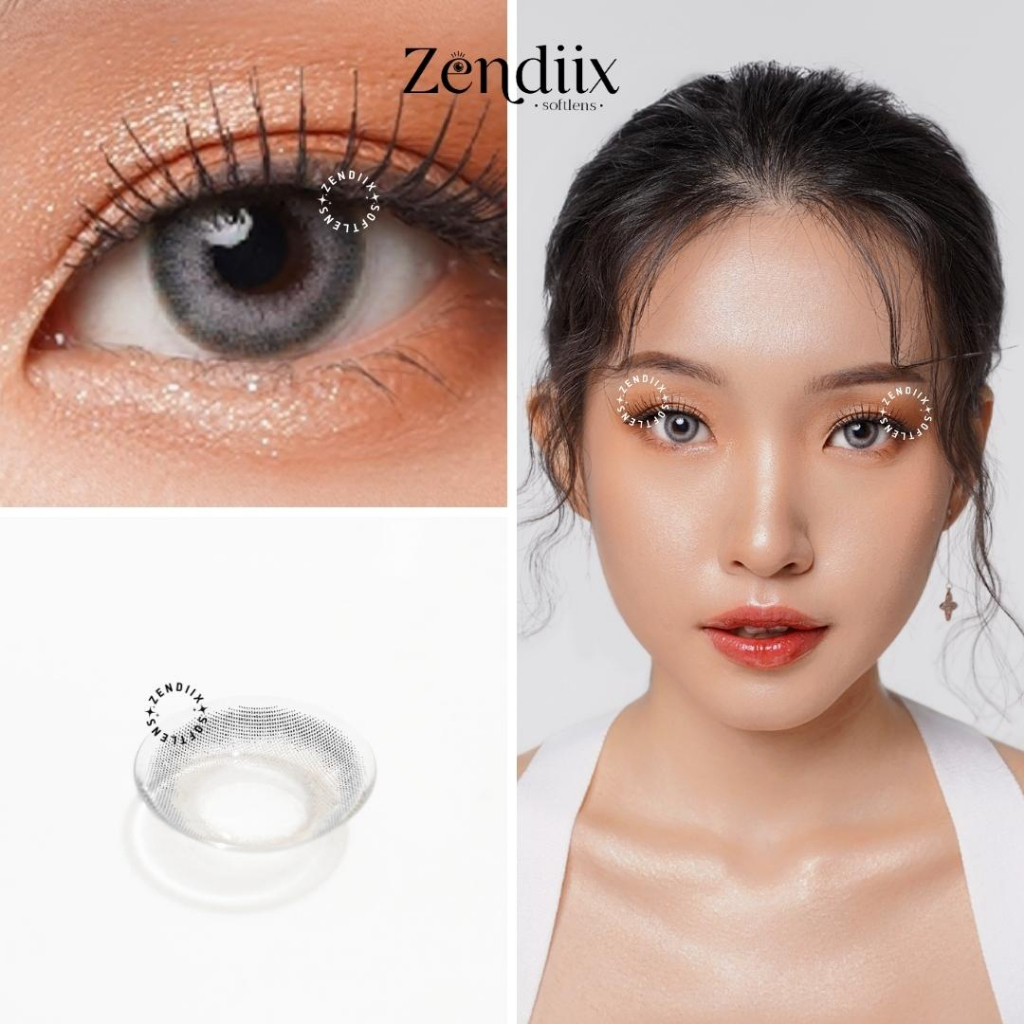 Softlens I-DOL DESIRE Warna EURO GREY 14.5mm Normal Minus