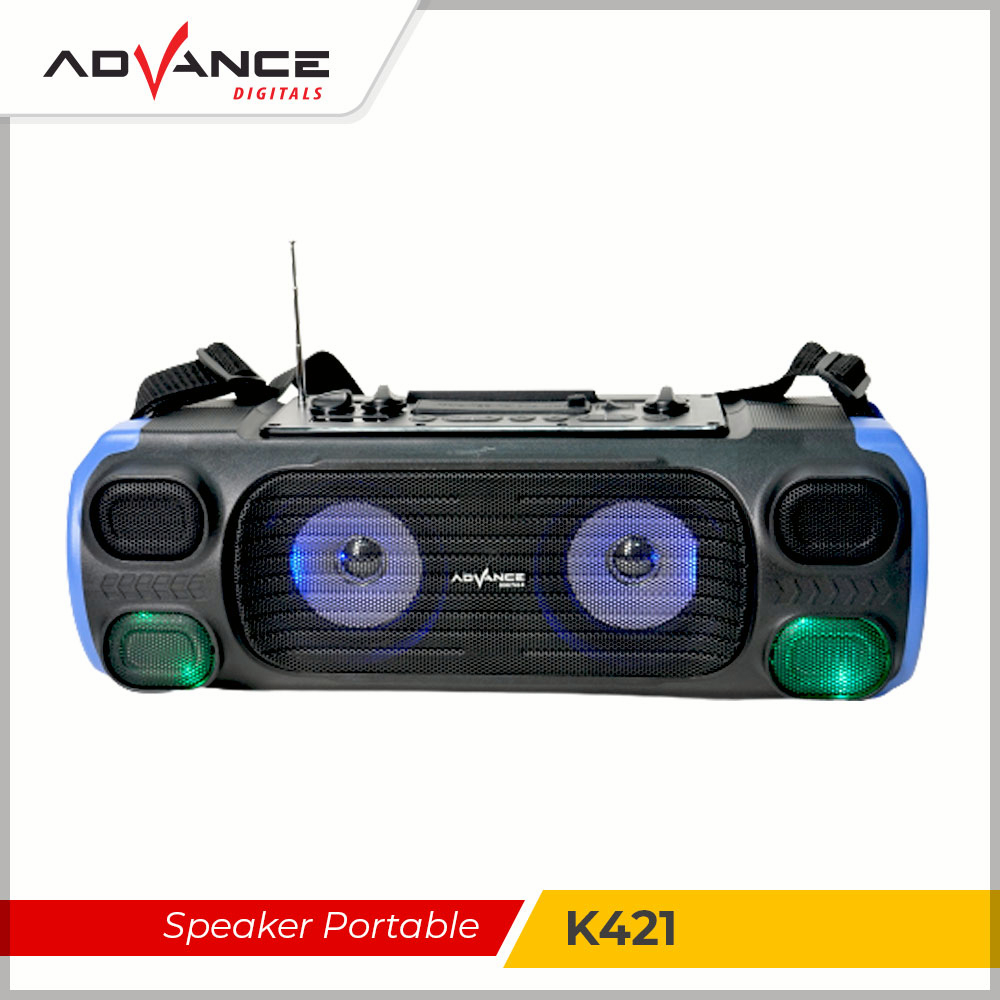 Advance Speaker BLUETOOTH K421 + FREE MIC Garansi 1 Tahun