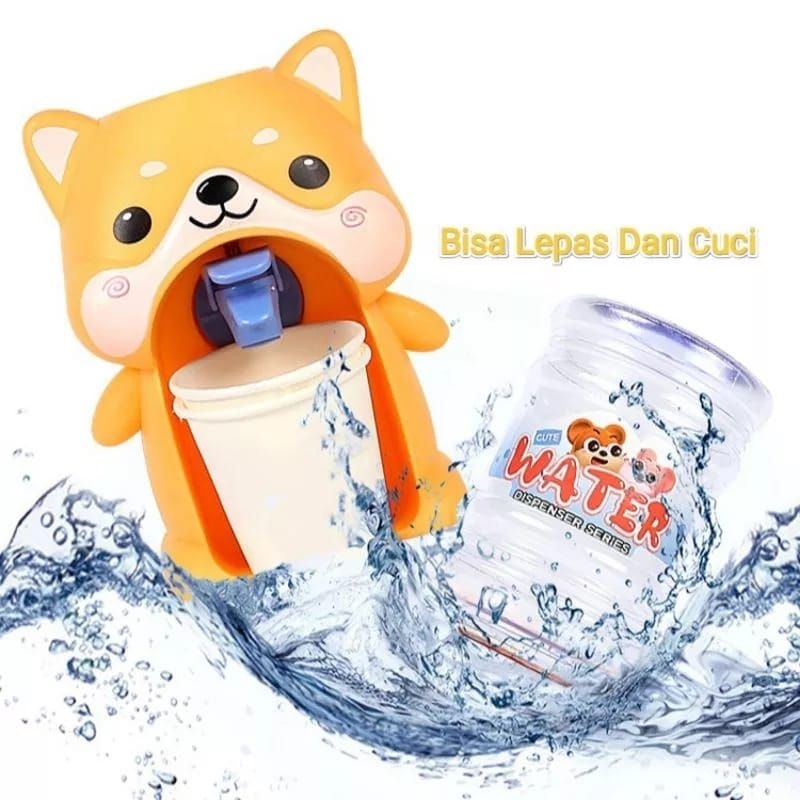 DISPENSER MINI ANAK GRATIS GELAS | Galon Kecil Anak2 Belajar Minum Mug Cangkir | Alat Minum Mpasi Bayi | Botol Air Putih AnakAnak | Mainan Anak Hewan | Gelas Minuman Kecil Size Traveling