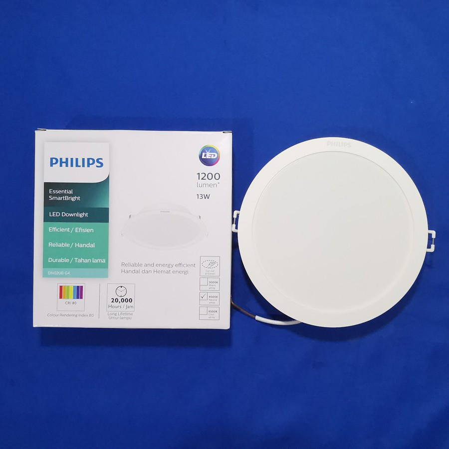 Lampu Ceiling Led PHILIPS DN020B G4 13w 13 Watt Downlight Panel IB