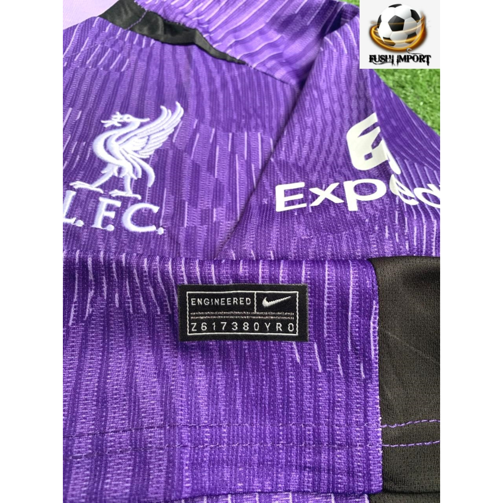 Jersey Baju Bola Lvrpll 3rd Third Full Patch 2023 2024 Grade Ori