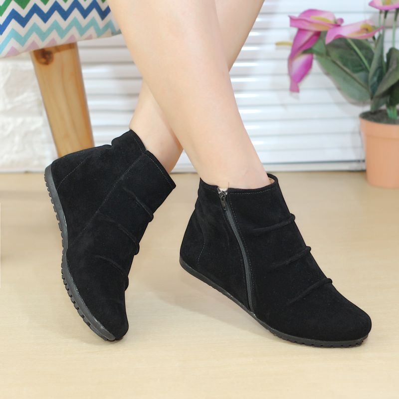 Boots flat wanita Brd 21