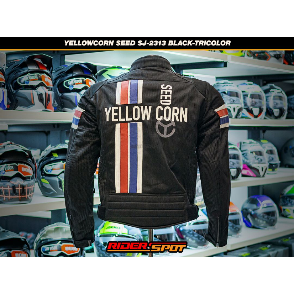 Jaket Motor Yellowcorn SEED SJ-2313 BK/TRICO Jacket Touring Ori Japan