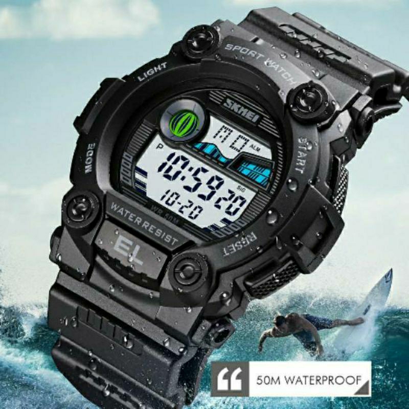 NEW SALE! JAM TANGAN SKMEI 1633 DIGITAL TAHAN AIR PRIA TERLARIS KASUAL OUTDOOR