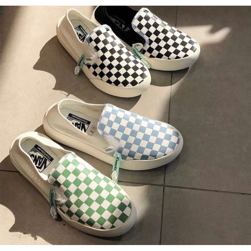 VANS SLIP ON COMFYCUSH ONE CHECKERBOARD 100% ORIGINAL RESMI NAVYA