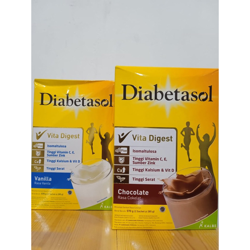 DIABETASOL Vita Digest 570 gr | Rasa vanilla | Rasa Chocolate