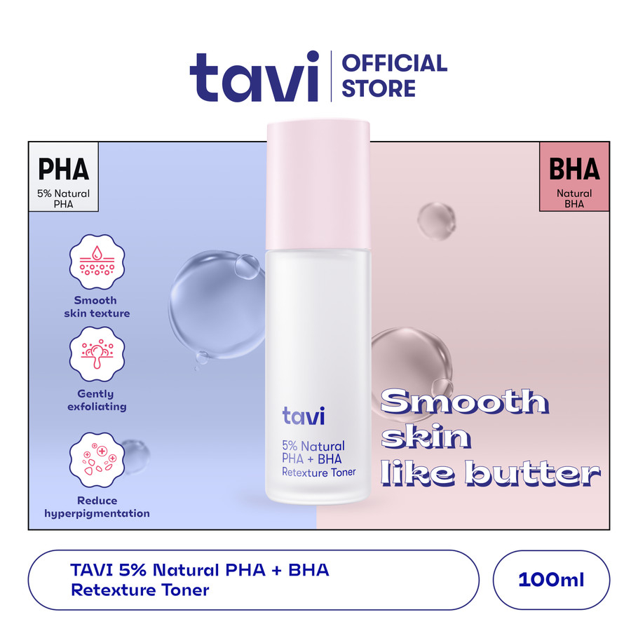 Tavi 5% Natural PHA + BHA Retexture Toner 100ml