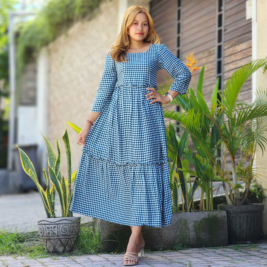 Dress Long Lily Flow Ruffle