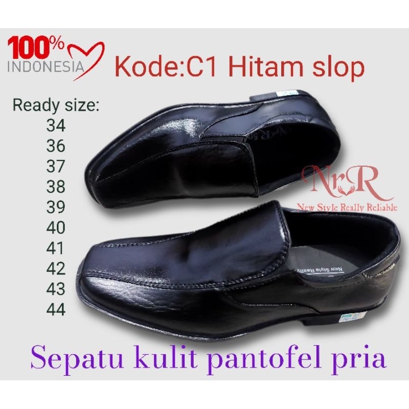 Sepatu Pantofel Pria Pantofel Hitam Pria Sepatu Pantofel Pria Sepatu Kulit Kerja Formal Pria Anak anak Remaja Dan Dewasa