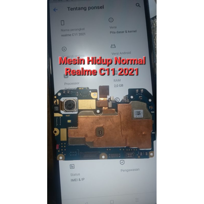 Mesin Realme Rmx3063 c11 2021 Hidup Normal Copotan