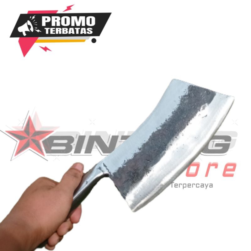 Pisau daging ayam- pisau cacah daging dan tulang ayam- pisau dapur cap arjuna