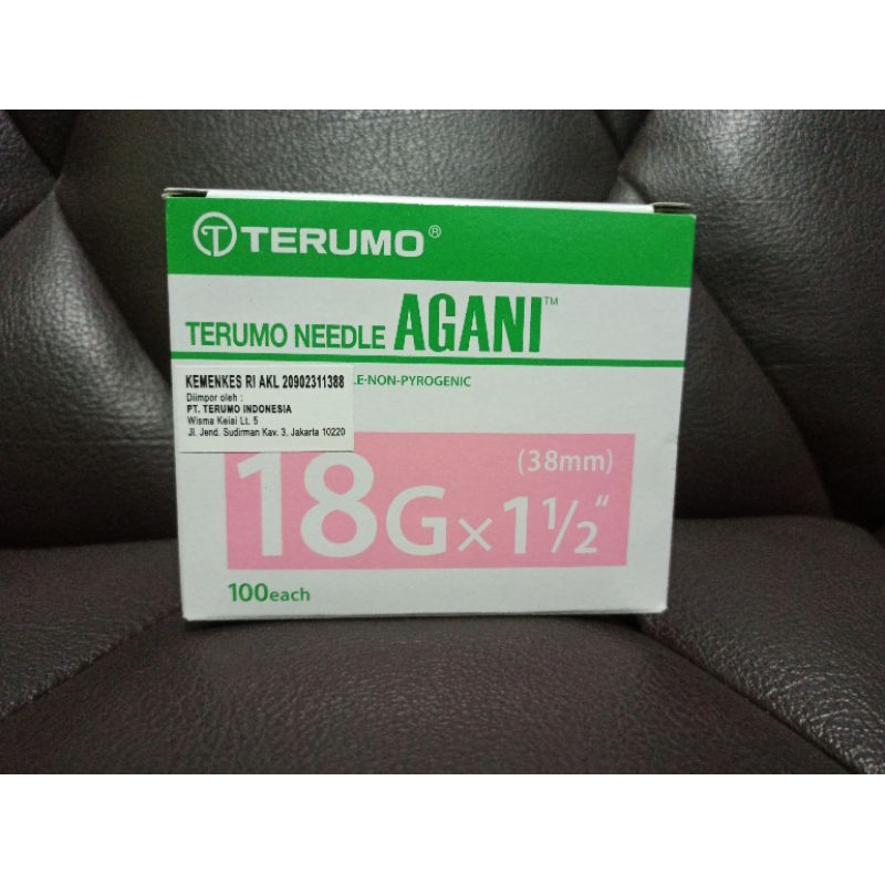 jarum terumo agani 18g - jarum terumo 18g - jarum terumo 18 agani