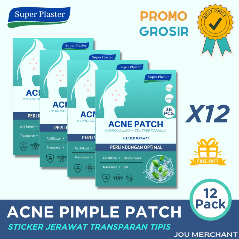 Acne Pimple Patch / Obat Jerawat - Acne Treatment 36 Pcs FREE Hadiah - Penghilang Jerawat Muka