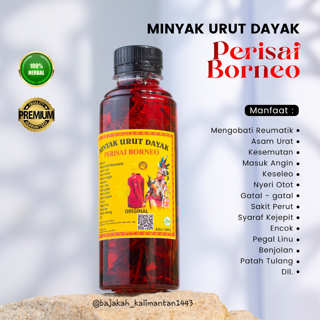 Minyak Urut Dayak Asli Kalimantan 250ml