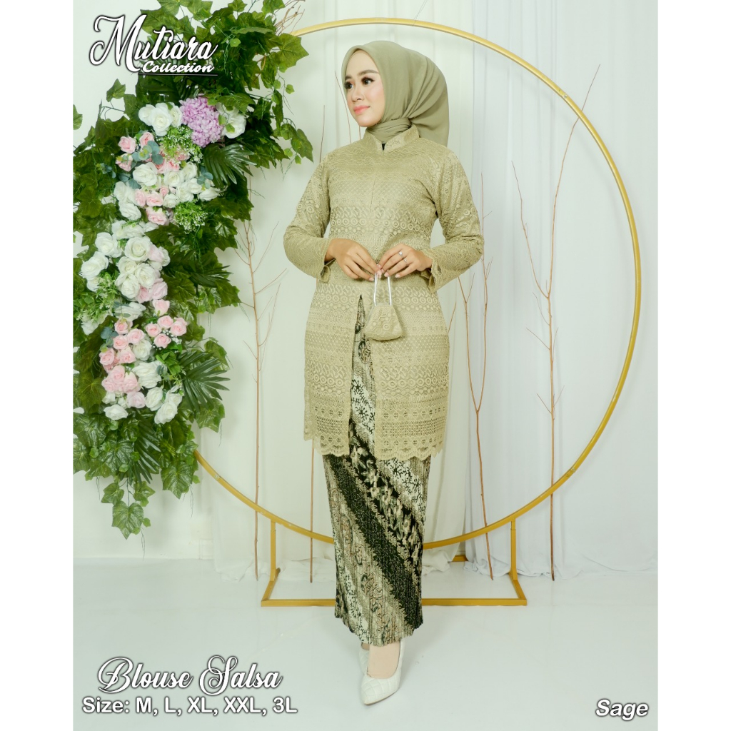 Tunik kebaya brokat busui | Kebaya modern | Kebaya pesta | Baju outfit kekinian modis dan cantik