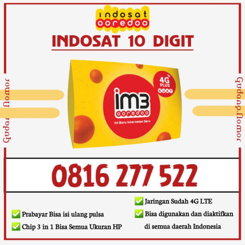 nomor cantik im3 indosat 10 digit UNIK. 10 digit im3 indosat. im3 indosat 10 digit cantik 6628