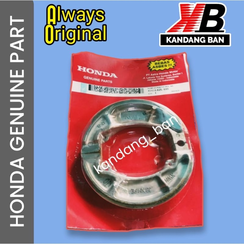 KAMPAS REM BELAKANG ASLI MERK HONDA UNTUK HONDA BEAT,VARIO,SCOOPY, SPACY 100% ORIGINAL