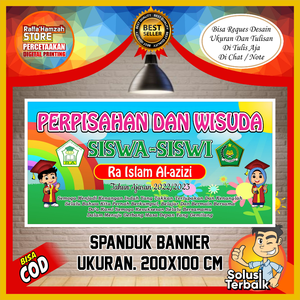 Spanduk Banner Perpisahan dan Wisuda TK/Paud