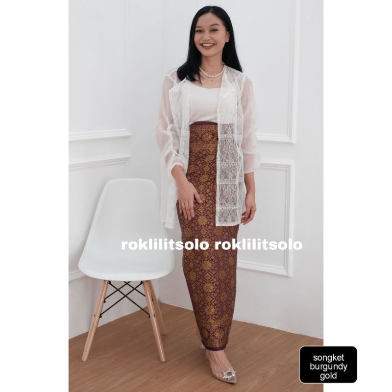 ROK LILIT SONGKET PALEMBANG / KAIN LILIT SONGKET / ROK KONDANGAN / songket premium