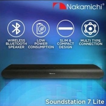 Nakamichi Soundstation 7 LITE Soundbar Audio Speaker Wireless New Original
