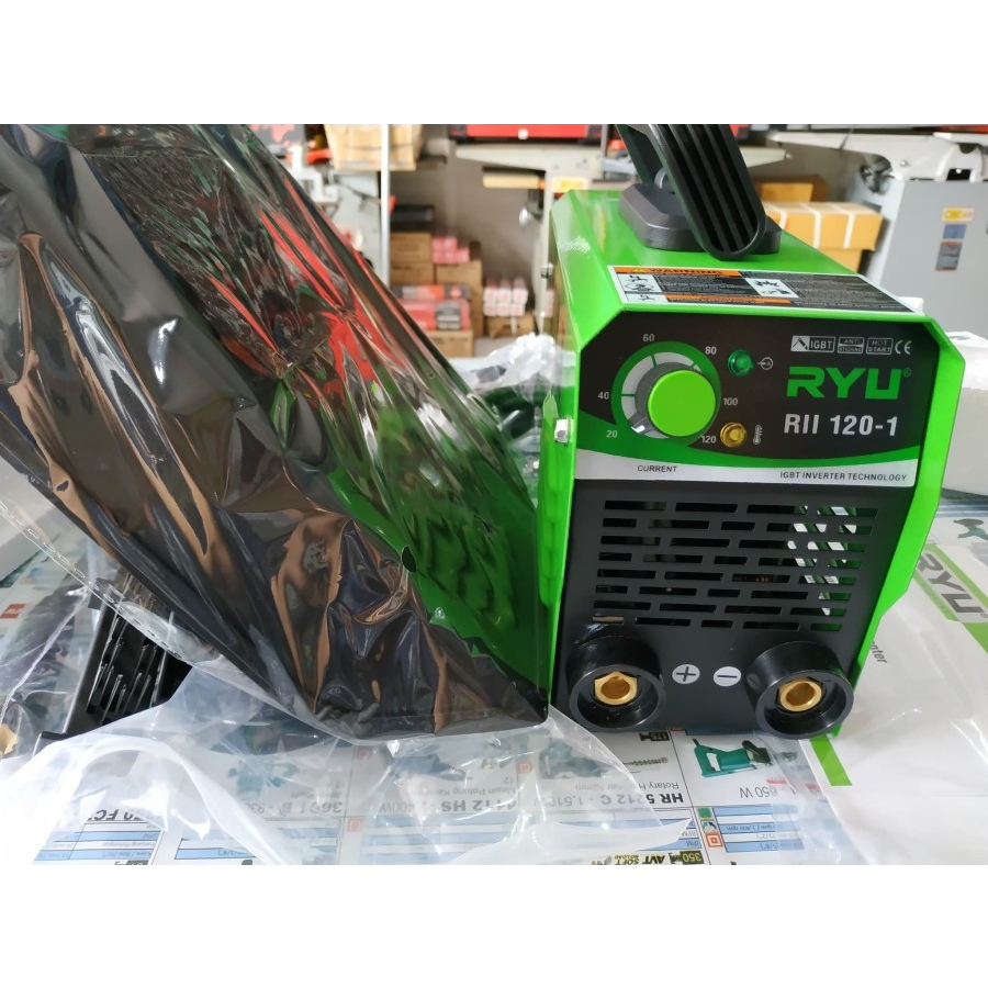 GERATIS ONGKIR!!RYU Mesin Las Listrik 450 watt Ryu Mesin Las Listrik 450watt Inverter / 450 Watt RII 120-2/Ryu By Tekiro Inverter IGBT Mesin Trafo Las Listrik 450Watt RII120-2 Free Kedok Las Sikat Kawat Palu LIMITED STOK