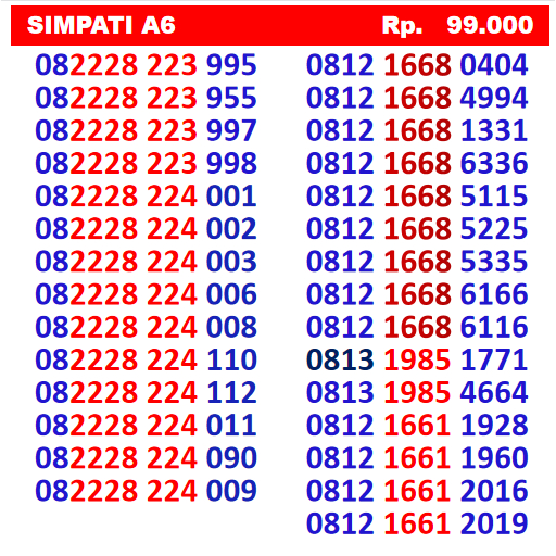 Nomor Cantik Telkomsel Simpati No Kartu perdana super murah 10 11 12 digit 4G 5G kartu Telkomsel kartu simpati