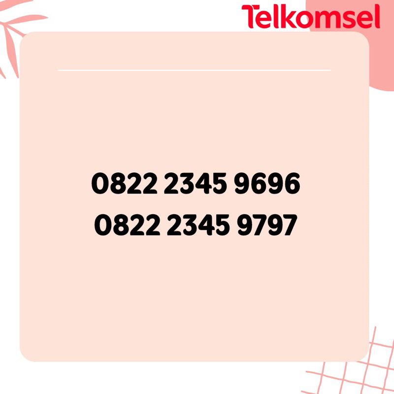 Nomor Cantik Telkomsel Couple Naik 2345 9696 &amp; 9797