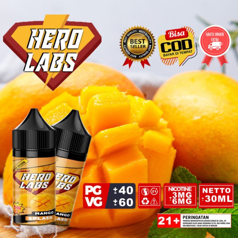 LIQUID FREEBASE 3MG MURAH RASA MANGO SPLASH DINGIN