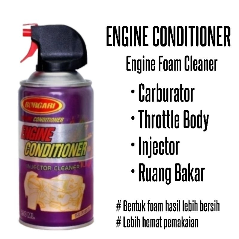 Engine conditioner foam Burgari Injector Cleaner pembersih TB dan ruang bakar