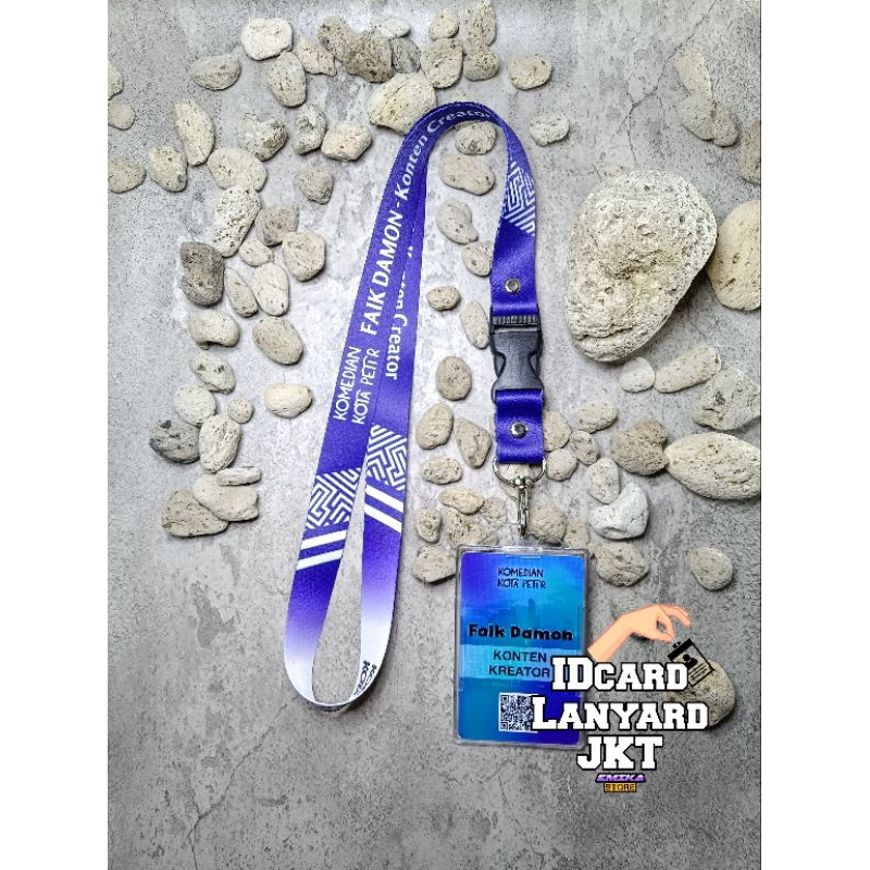 

ID Card UV + Lanyard Custom ( Cetak 2Sisi ) / desain Sesuai keinginan anda / untuk Perusahaan,Sekolah,Toko, organisasi,Event Organizer dan Instansi pemerintah / Tali IDcard berkualitas tidak luntur / Emika Store