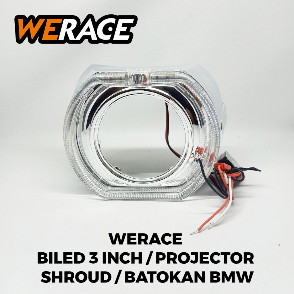 [WERACE] BILED 3&quot; 2,5&quot; 3 INCH 2,5 INCH LASER PROJECTOR PROJIE + KIPAS 55WATT | SHROUD BMW | DEVIL EYE REQUEST WARNA WERACE