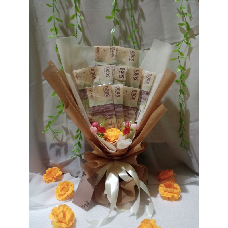 

Buket uang Asli lembaran 5 ribu Buekt uang asli