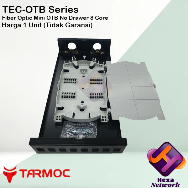 Tarmoc Fiber Optic mini OTB 8 Core SC | Roset FO Besi 8C Kosongan