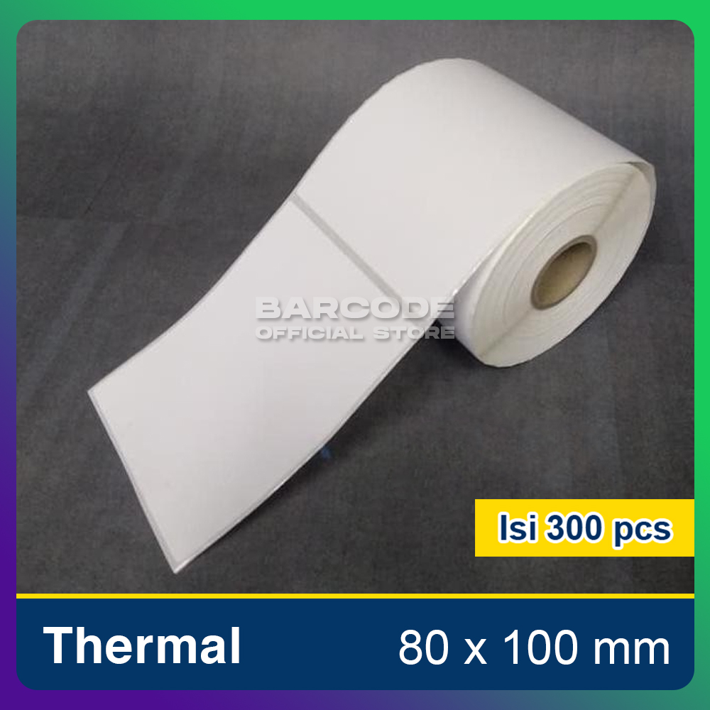 

Thermal 80x100mm 1Line 300pcs Core1" Gap Label Barcode Sticker