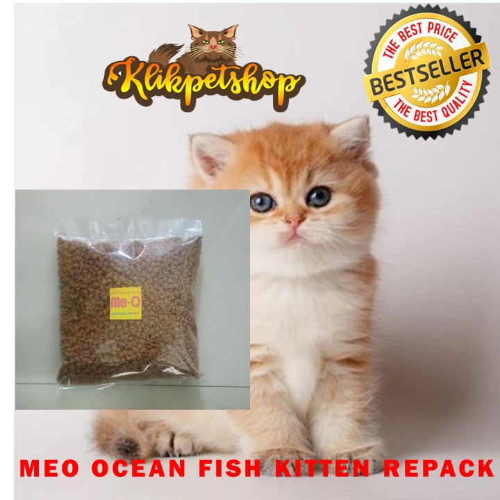 Makanan Kucing MEO KITTEN OCEAN FISH Repack 500 Gram