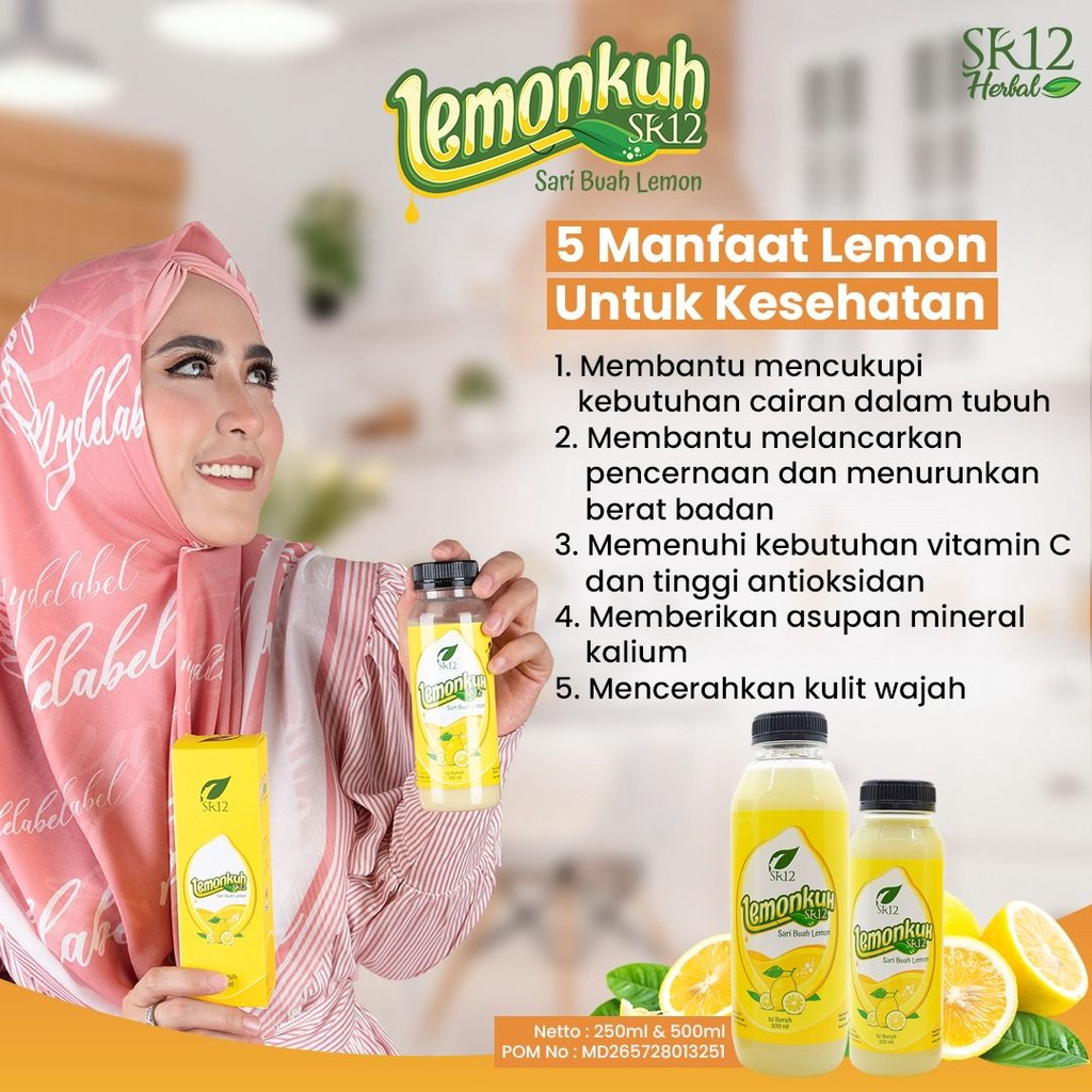 QEILA - SR12 LEMONKUH | MINUMAN NUTRISI DARI SARI LEMON UNTUK DIET