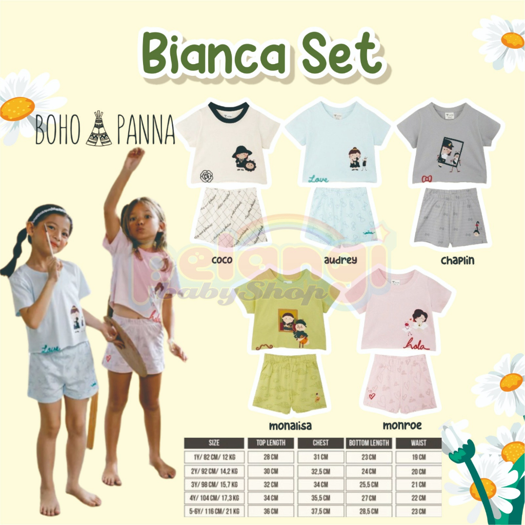 BOHOPANNA | BOHO | BOHO PANNA BIANCA SET BOHOPANNA X THE OVERTEE |SETELAN ANAK|BOHOPANNA|SETELAN ANAK PEREMPUAN