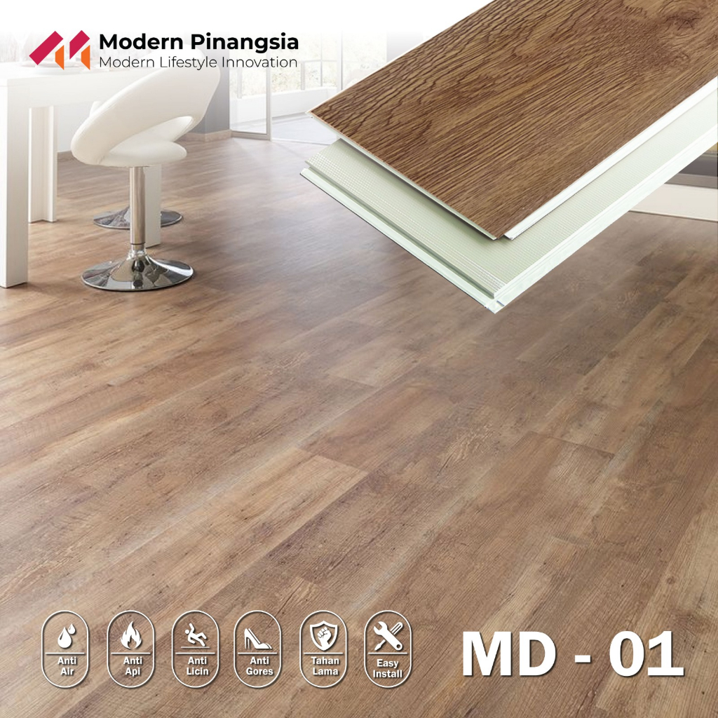 Lantai SPC 4 mm / Modern SPC Flooring / SPC Premium / Lantai Kayu