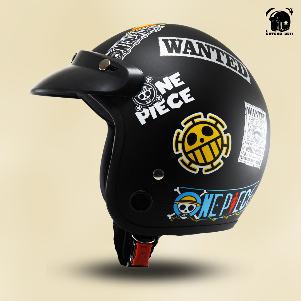 Helm Bogo Dewasa Pria Wanita Motif One Piece Sni Terbaru