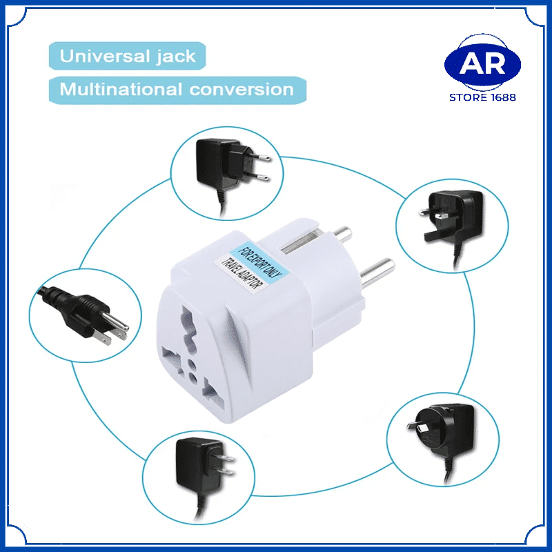 AR COVER STEKER SAMBUNGAN COLOKAN LISTRIK UNIVERSAL 3 KAKI KE 2 KAKI BULAT