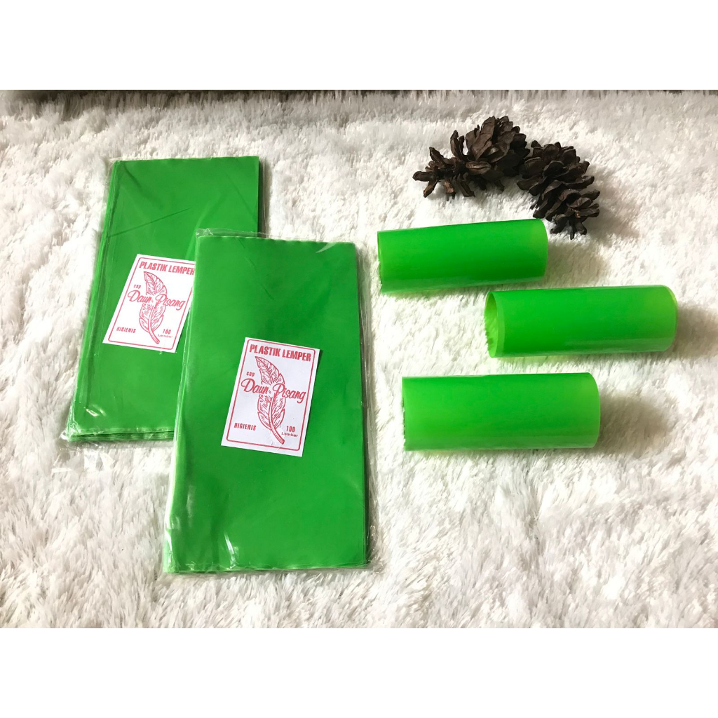 bungkus lemper plastik lemper merk daun isi 100pcs