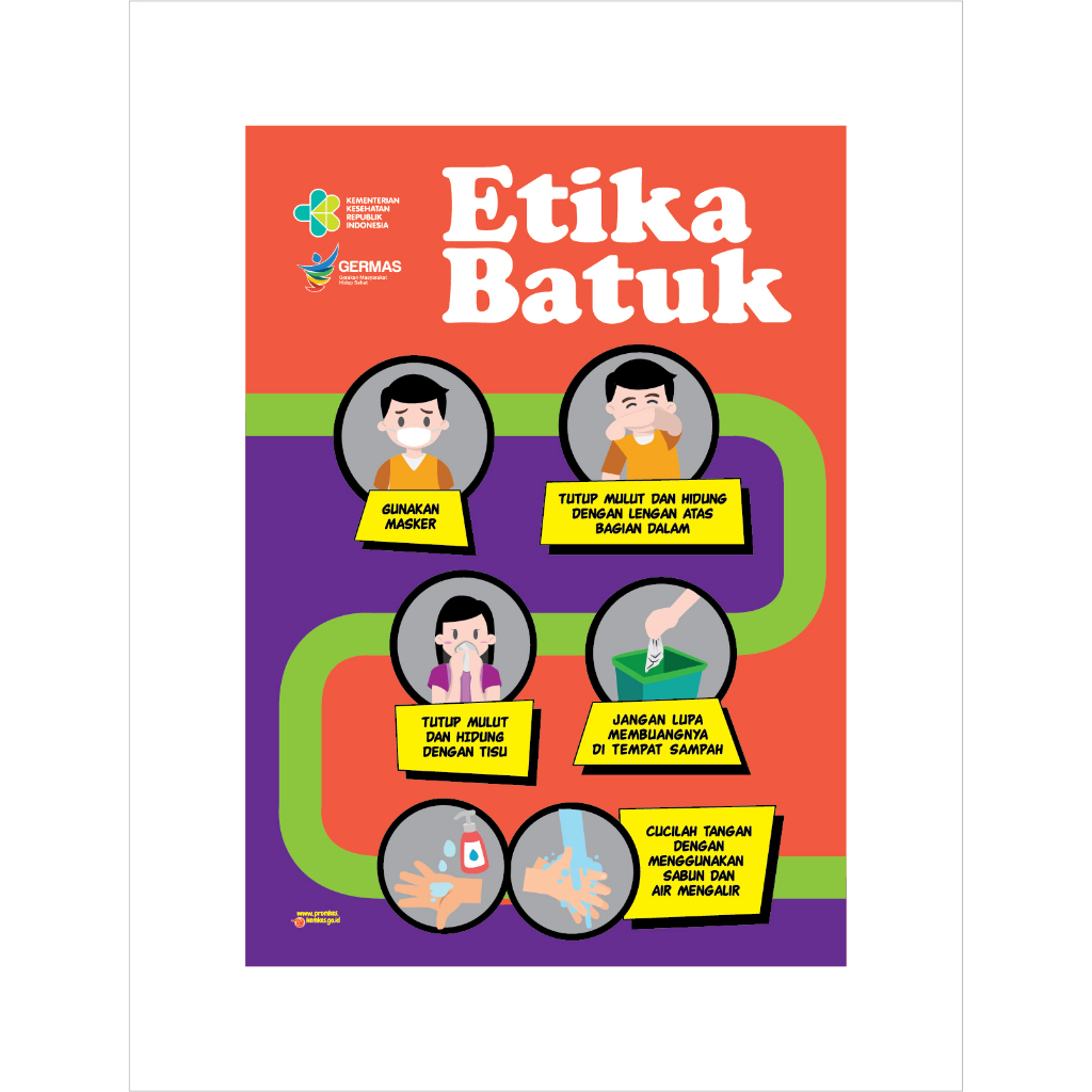 

STIKER VINYL ETIKA BATUK 23 x 30 CM SIGN RAMBU K3