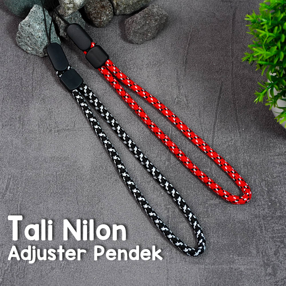 TALI GANTUNGAN HP PENDEK BAHAN NYLON TALI STRAP PENDEK NYLON TALI UNIVERSAL GANTUNGAN FLASHDISK HP CAMERA