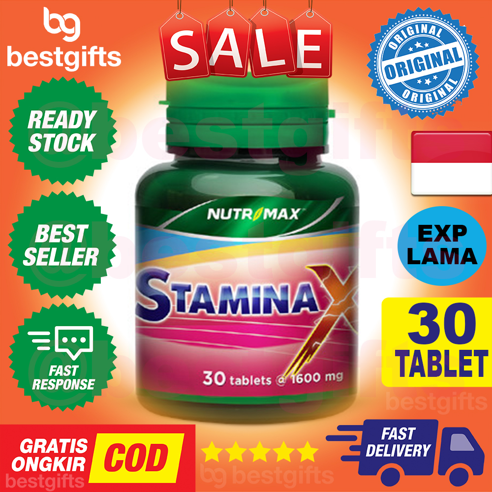 NUTRIMAX STAMINA X EKSTRAK GINSENG BERKUALITAS MEMBANTU MEMELIHARA STAMINA PRIA 30 TABLET