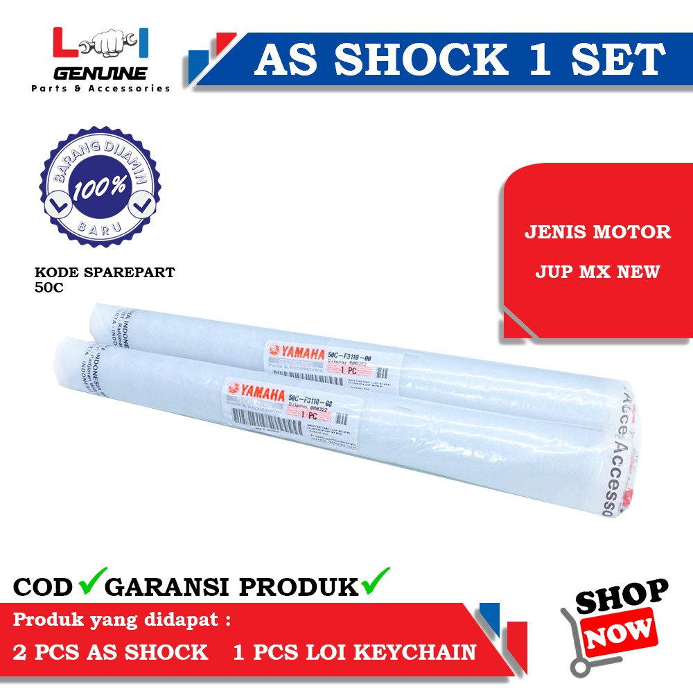 -LOI- AS SHOCK SET YAMAHA 50C ORIGINAL JUPITER MX NEW