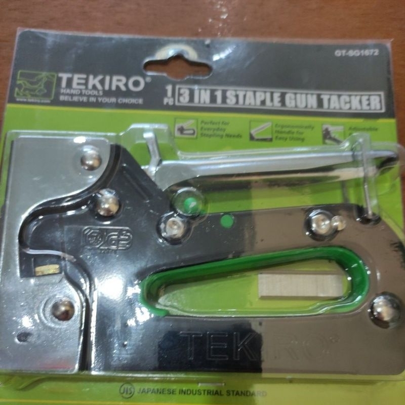 Staples tangan tekiro 3in1/ Staples jok tekiro 3in1/ Staples manual tekiro