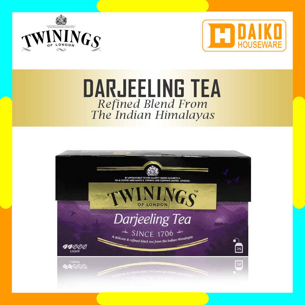 Teh Hitam Twinings Darjeeling Tea 25 x 2gr Teh Hitam Kantong Aroma Bergamot dan Citrus - Black Tea Bags